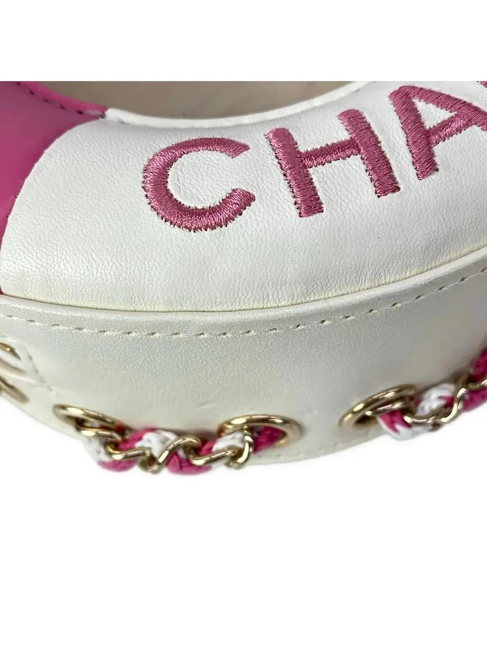 Chanel Cream Pink Clear Lambskin Vinyl #305537C22B